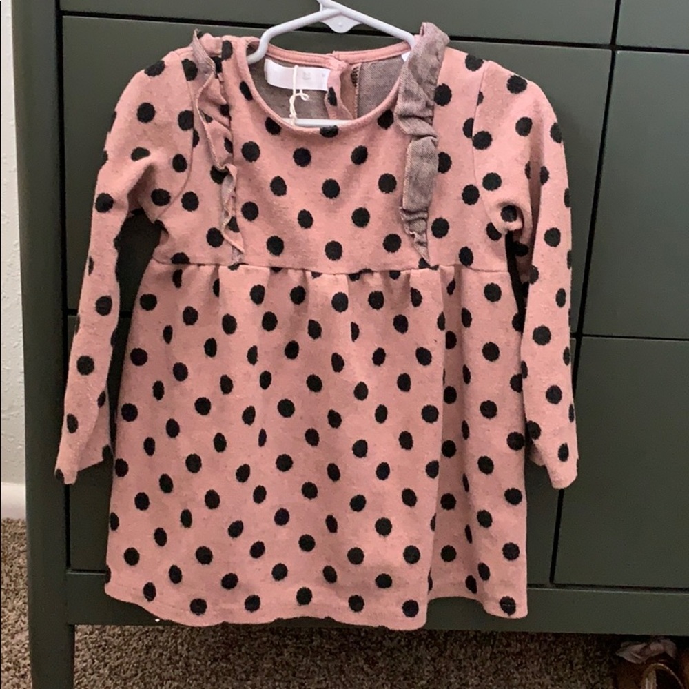 Zara Kids Knit Jacquard dress 2-3Y